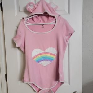 Little For Big onesie with hood & ears